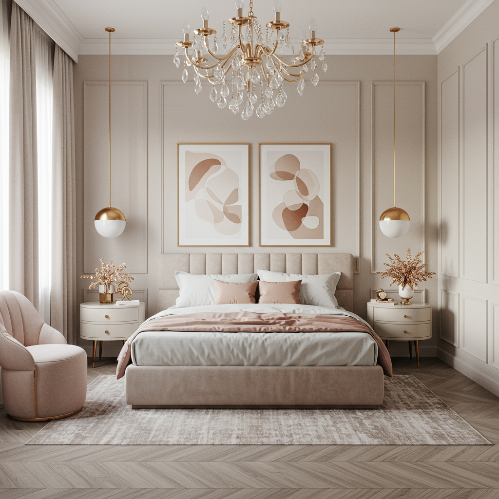 Scandinavian Bedroom - Left