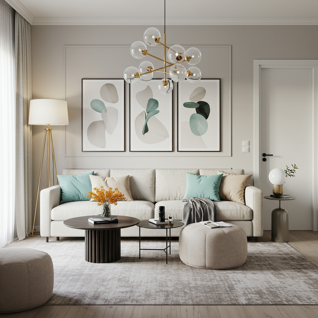 Modern Living Room - Front