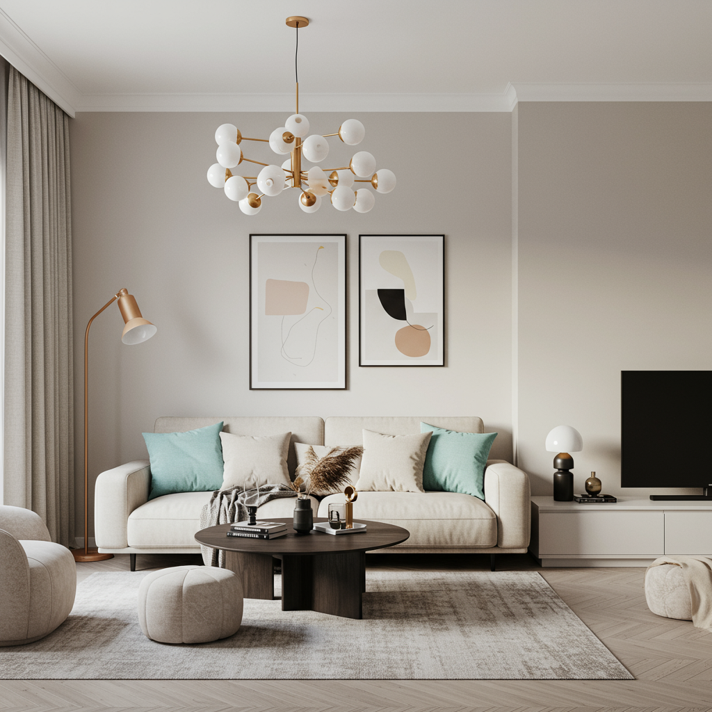 Modern Living Room - Left