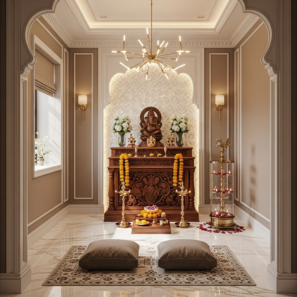 Luxury Pooja Room - Front